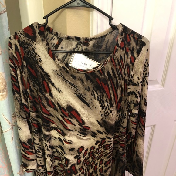 Cute leopard-like pattern dress💞 - Picture 2 of 5